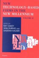 Cover of: New technology-based firms in the new millennium