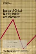 Manual of clinical nursing policies and procedures