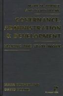 Governance, administration and development : making the state work