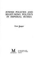 Jewish policies and right-wing politics in Imperial Russia