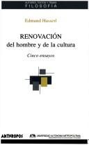 Cover of: Renovación del hombre y la cultura: cinco ensayos