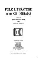 Cover of: Folk literature of the Gê Indians