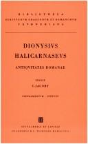 Cover of: Dionysii Halicarnasei antiquitatum Romanarum quae supersunt: supplementum indices continens