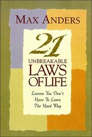 Cover of: 21 unbreakable laws of life