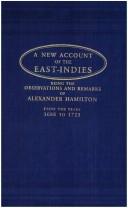 Cover of: A new account of the East Indies by Hamilton, Alexander