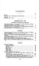 Cover of: Agricultural trade options: hearing before the Committee on Agriculture, Nutrition, and Forestry, United States Senate, One Hundred Sixth Congress, first session ... May 5, 1999.