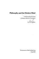 Cover of: Philosophy and the modern mind: a philosophical critique of modern Western civilization