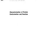 Characterisation of protein conformation and function