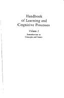 Handbook of learning and cognitive processes. Vol.1, Introduction to concepts and issues