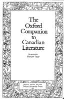 The Oxford companion to Canadian literature