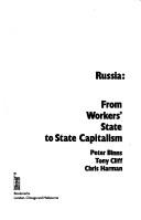 Russia : from workers' state to state capitalism