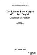 Cover of: The London-Lund corpus of spoken English: description and research