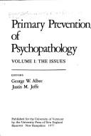Cover of: The Issues:  An Overview of Primary Prevention