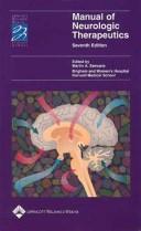Cover of: Manual of neurologic therapeutics