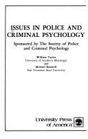 Cover of: Issues in Police and Criminal Psychology