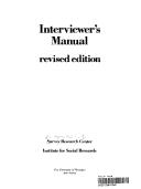 Cover of: Interviewer's manual