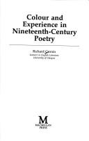 Cover of: Colour and experience in nineteenth century poetry