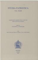 Studia Patristica Vol. XXXIII by Elizabeth A. Livingstone