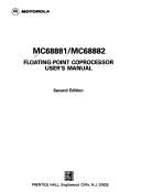 Cover of: MC68881/MC68882 floating-point coprocessor user's manual.