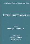 Cover of: Ruminative Thoughts: Advances in Social Cognition, Volume IX (Advances in Social Cognition)