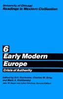 Cover of: Early modern Europe by edited by Eric Cochrane, Charles M. Gray, and Mark A. Kishlansky
