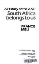 Cover of: South Africa belongs to us by Francis Meli