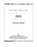 Cover of: Expert Advisor: DOS  by Jonathan Kamin