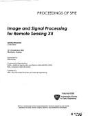 Image and signal processing for remote sensing XII : 13-14 September 2006, Stockholm, Sweden