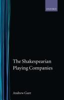 The Shakespearian playing companies