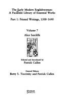 The early modern Englishwoman : a facsimile library of essential works