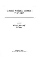 Cover of: China's National Income, 1952-1995