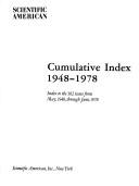 Cover of: Cumulative index, 1948-1978: index to the 362 issues from May, 1948, through June, 1978.