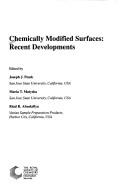 Chemically modified surfaces : recent developments