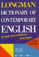 Cover of: Longman dictionary of contemporary English. by 
