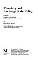 Monetary and exchange rate policy