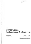 Conservation, archaeology & museums