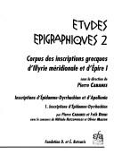 Corpus des inscriptions grecques d'Illyrie méridionale et d'Épire by Pierre Cabanes