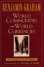 Cover of: World commodities and world currency