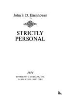 Cover of: Strictly personal