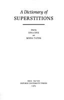 A Dictionary of supersitions