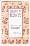 Cover of: Sources of Indian Tradition, Volume Two: Modern India and Pakistan (2nd Edition)