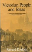 Cover of: Victorian people and ideas
