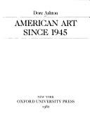 Cover of: American art since 1945
