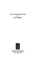 Cover of: collected prose of Carl Rakosi.