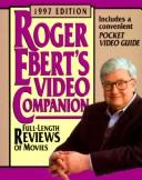 Cover of: Roger Ebert's Video Companion 1997 (Roger Ebert's Movie Yearbook)