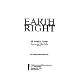 Earthright by H. Patricia Hynes