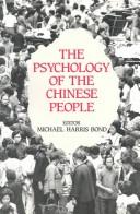 Cover of: The Psychology of the Chinese people
