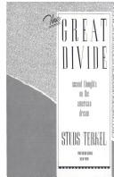 Cover of: The great divide: second thoughts on the American dream