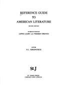 Cover of: Reference guide to American literature