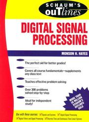 Cover of: Schaum's Outline of Digital Signal Processing (Schaum's)